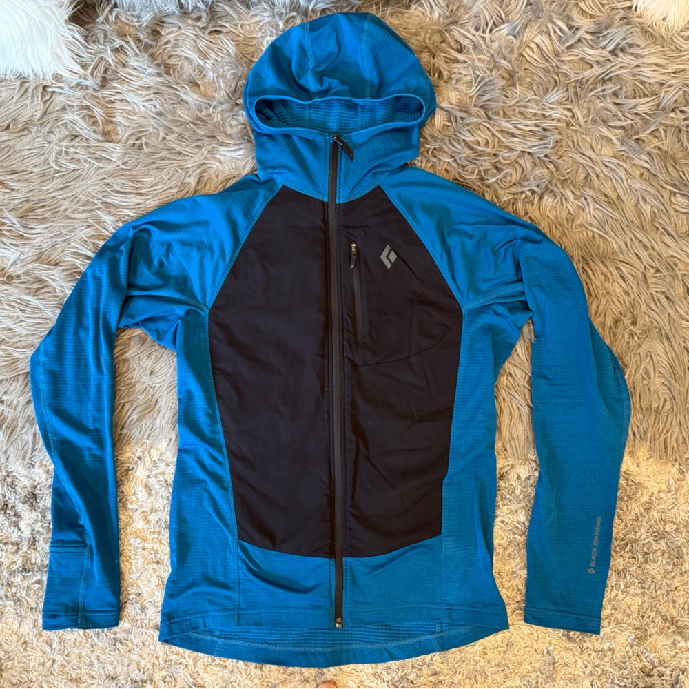 Men’s Black Diamond Coefficient LT Hybrid Hoody. Size Medium